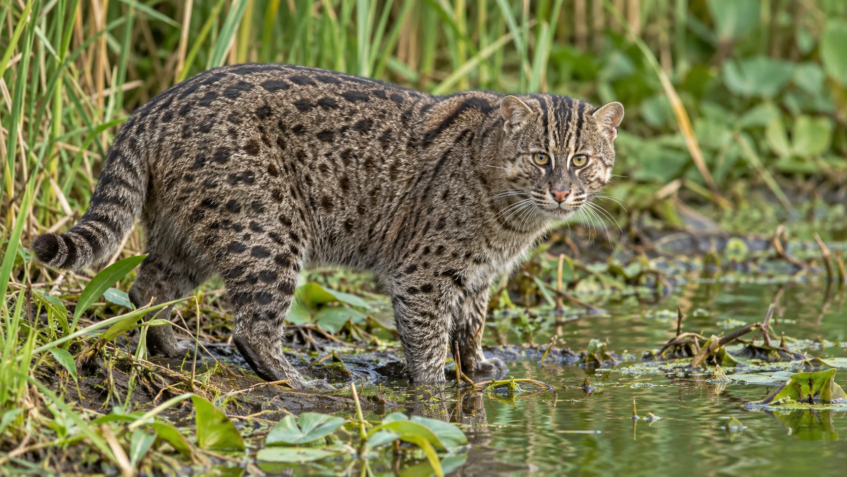 AI-generated illustration of Fishing cat